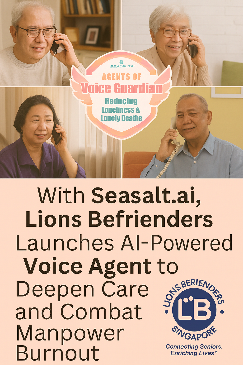 Lions Befrienders and Seasalt.ai collaboration for senior care