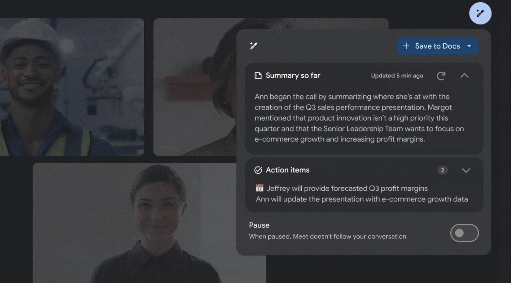 Google Duet AI will provide meeting summaries, to-do items