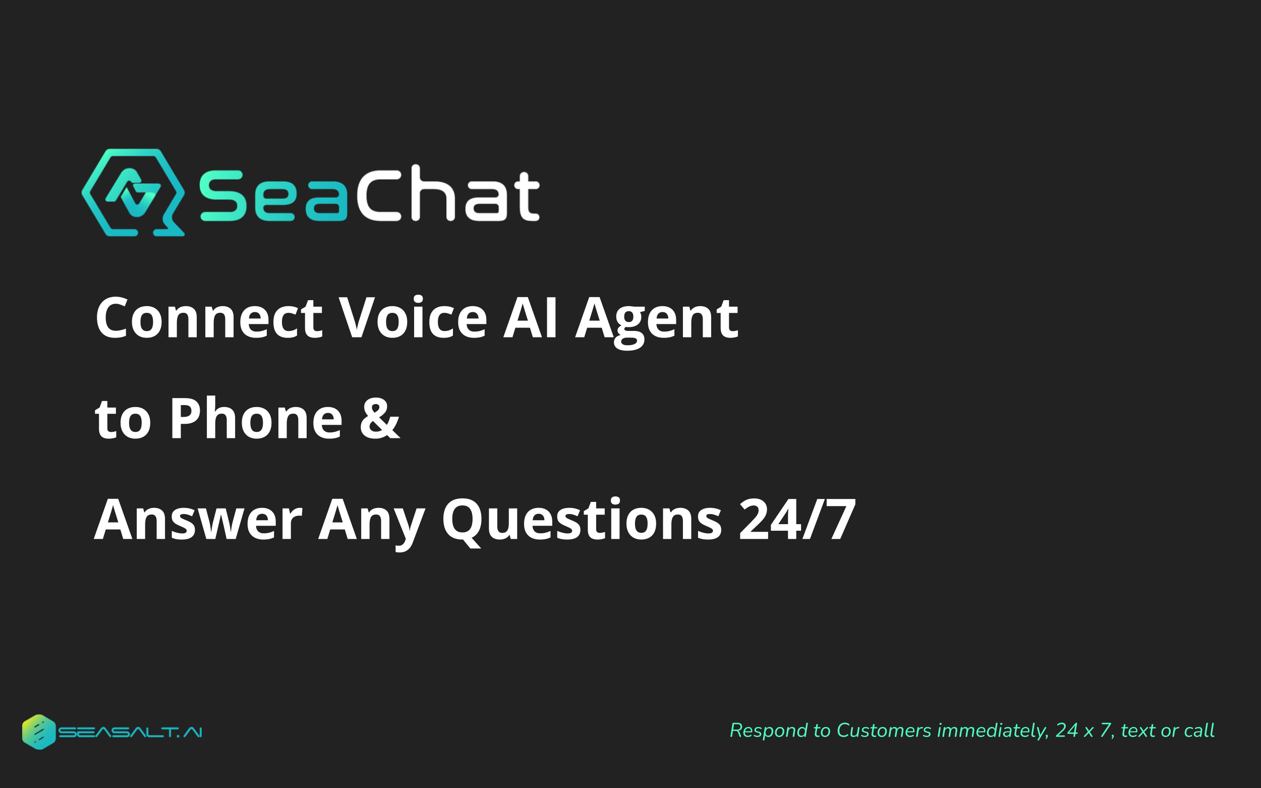 Voice AI Agent: Connect Voice AI Agent to Phone and Answer Any Product Service Questions 24/7